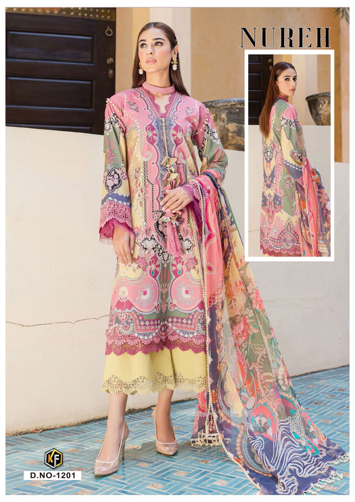 Keval Nureh Vol 12 Karachi Cotton Dress Material Catalog
